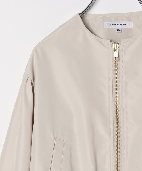 GLOBAL WORK（グローバルワーク）の「【キッズ】ワンダブルゾンGIRLS/957995（ブルゾン・キッズ・チャコールグレー/アイボリー/ライトピンク・130cm/140cm/110cm/100cm/120cm/160cm/150cm）」の13枚目の写真