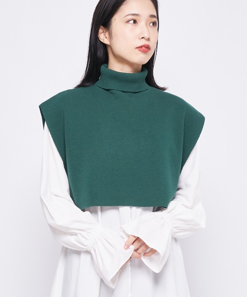 CIAOPANIC（チャオパニック）の「エコリッチショートベスト（ベスト・レディース・グリーン/ブラウン/ブラック・FREE）」の3枚目の写真