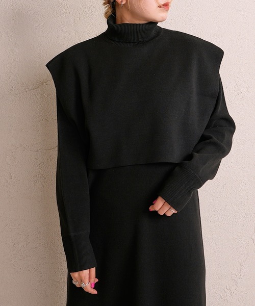 CIAOPANIC（チャオパニック）の「エコリッチショートベスト（ベスト・レディース・グリーン/ブラウン/ブラック・FREE）」の6枚目の写真