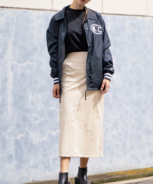 Champion（チャンピオン）の「/Champion/SATIN COACHES JACKET-SOLID【Wo】【it】（ミリタリージャケット・レディース・ブラック/ネイビー・MEDIUM/LARGE/SMALL）」の10枚目の写真