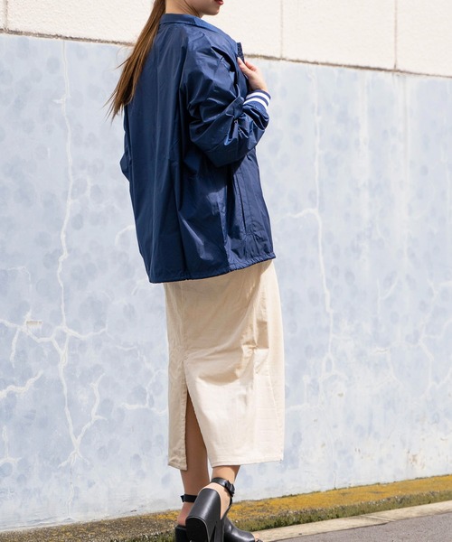 Champion（チャンピオン）の「/Champion/SATIN COACHES JACKET-SOLID【Wo】【it】（ミリタリージャケット・レディース・ブラック/ネイビー・MEDIUM/LARGE/SMALL）」の20枚目の写真