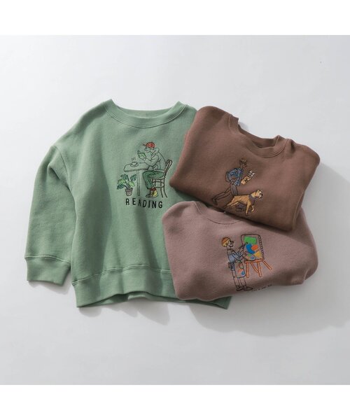 F.O.KIDS(エフオーキッズ)の「3柄刺繍トレーナー(スウェット・キッズ・パープル/ブラウン/ミント・90/80/110/100/120/95/140/130)」の14枚目の写真