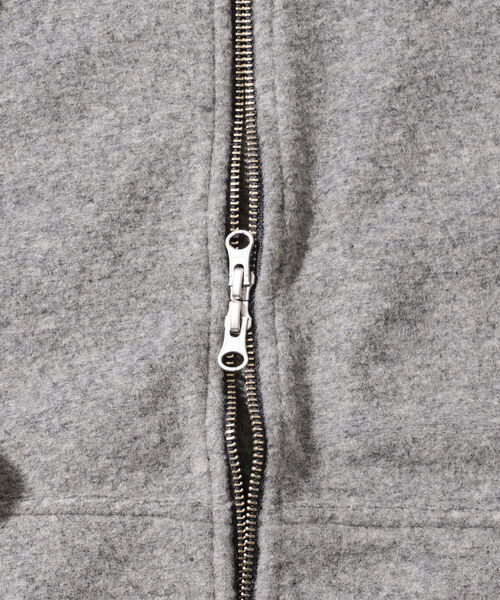 BEAMS LIGHTS（ビームスライツ）の「BEAMS LIGHTS / スライバーニット フルジップ パーカ（パーカー・メンズ・ブラック/グレー・SMALL/MEDIUM/LARGE）」の5枚目の写真