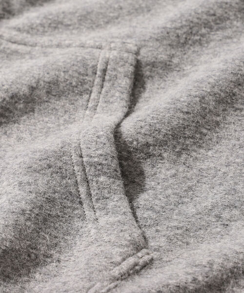 BEAMS LIGHTS（ビームスライツ）の「BEAMS LIGHTS / スライバーニット フルジップ パーカ（パーカー・メンズ・ブラック/グレー・SMALL/MEDIUM/LARGE）」の7枚目の写真