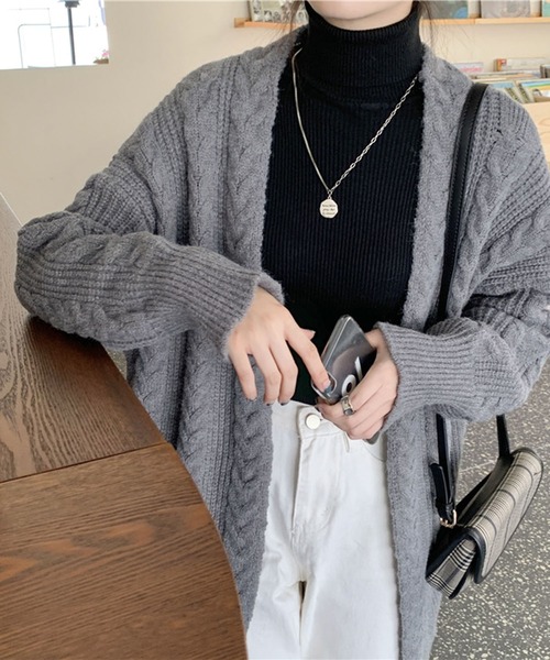 me+em select（ミームセレクト）の「※ケーブル編みゆるニット