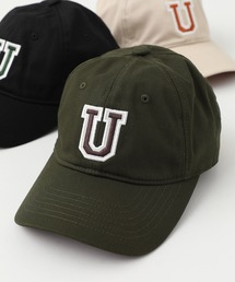 【UNIVERSAL OVERALL】カレッジロゴ刺繍 ローキャップ