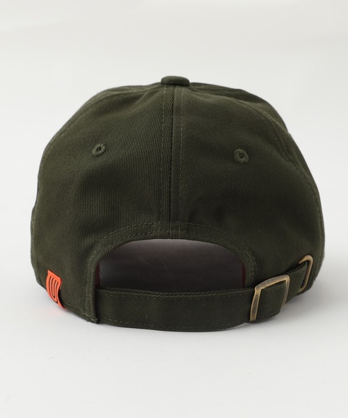 UNIVERSAL OVERALL（ユニバーサルオーバーオール）の「【UNIVERSAL OVERALL】カレッジロゴ刺繍 ローキャップ（キャップ・レディース・ブラック/グリーン/アイボリー・FREE）」の6枚目の写真