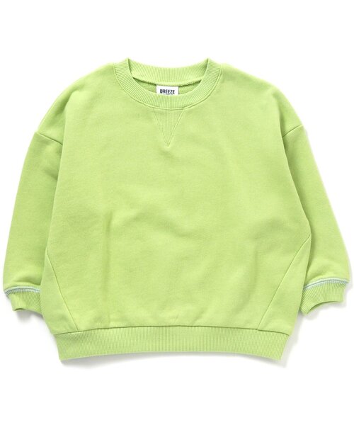 BREEZE（ブリーズ）の「ゆったりガゼットトレーナー（スウェット・キッズ・ネイビー/サックスブルー/チャコール/オレンジ/ベージュ/ライム/ピンク/アイボリー/ブルー・110/100/120/140/130/80/90）」の5枚目の写真