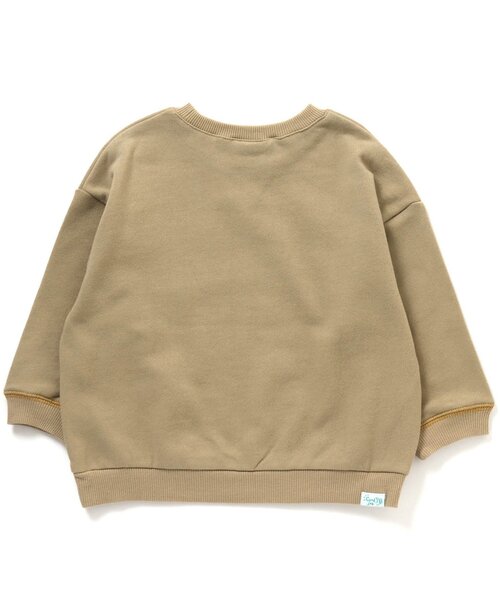 BREEZE（ブリーズ）の「ゆったりガゼットトレーナー（スウェット・キッズ・ネイビー/サックスブルー/チャコール/オレンジ/ベージュ/ライム/ピンク/アイボリー/ブルー・110/100/120/140/130/80/90）」の11枚目の写真