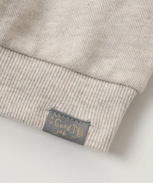 BREEZE（ブリーズ）の「ゆったりガゼットトレーナー（スウェット・キッズ・ネイビー/サックスブルー/チャコール/オレンジ/ベージュ/ライム/ピンク/アイボリー/ブルー・110/100/120/140/130/80/90）」の14枚目の写真