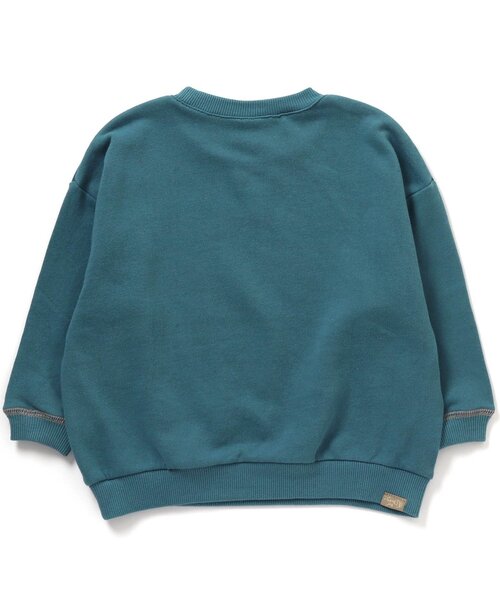 BREEZE（ブリーズ）の「ゆったりガゼットトレーナー（スウェット・キッズ・ネイビー/サックスブルー/チャコール/オレンジ/ベージュ/ライム/ピンク/アイボリー/ブルー・110/100/120/140/130/80/90）」の16枚目の写真