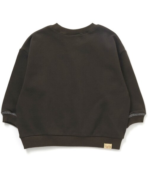 BREEZE（ブリーズ）の「ゆったりガゼットトレーナー（スウェット・キッズ・ネイビー/サックスブルー/チャコール/オレンジ/ベージュ/ライム/ピンク/アイボリー/ブルー・110/100/120/140/130/80/90）」の17枚目の写真