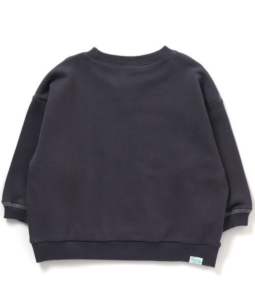 BREEZE（ブリーズ）の「ゆったりガゼットトレーナー（スウェット・キッズ・ネイビー/サックスブルー/チャコール/オレンジ/ベージュ/ライム/ピンク/アイボリー/ブルー・110/100/120/140/130/80/90）」の19枚目の写真