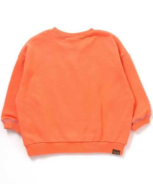 BREEZE（ブリーズ）の「ゆったりガゼットトレーナー（スウェット・キッズ・ネイビー/サックスブルー/チャコール/オレンジ/ベージュ/ライム/ピンク/アイボリー/ブルー・110/100/120/140/130/80/90）」の20枚目の写真