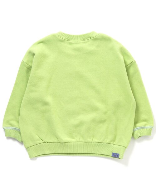 BREEZE（ブリーズ）の「ゆったりガゼットトレーナー（スウェット・キッズ・ネイビー/サックスブルー/チャコール/オレンジ/ベージュ/ライム/ピンク/アイボリー/ブルー・110/100/120/140/130/80/90）」の21枚目の写真