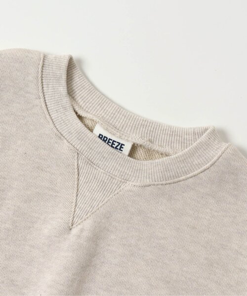 BREEZE（ブリーズ）の「ゆったりガゼットトレーナー（スウェット・キッズ・ネイビー/サックスブルー/チャコール/オレンジ/ベージュ/ライム/ピンク/アイボリー/ブルー・110/100/120/140/130/80/90）」の22枚目の写真