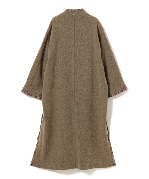 BEAMS BOY（ビームスボーイ）の「maturely / Blanket Gown（ノーカラーコート・レディース・オリーブ/ブラウン系その他4・ONE SIZE）」の17枚目の写真