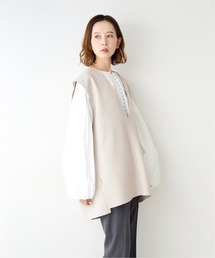 iena イエナ　ダブルフェイスデザインベスト　ナチュラル36 IENA（イエナ）の「ダブルフェイスデザインベスト◇（ベスト）」 - WEAR