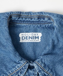 holiday - くろ（5/23迄）HOLIDAY  ピューリタンカラーデニムシャツ HOLIDAY（ホリデイ）の「PURITAN COLLAR DENIM SHIRT