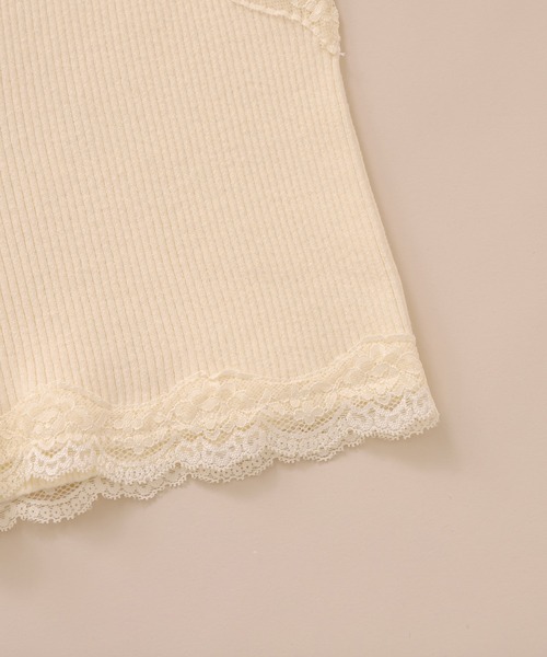 OLIVE des OLIVE（オリーブデオリーブ）の「ニットレースpettico（その他アンダーウェア/インナー・レディース・ブラック/オフホワイト・FREE）」の10枚目の写真