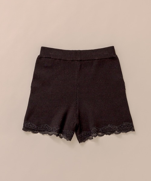 OLIVE des OLIVE（オリーブデオリーブ）の「ニットレースpettico（その他アンダーウェア/インナー・レディース・ブラック/オフホワイト・FREE）」の3枚目の写真