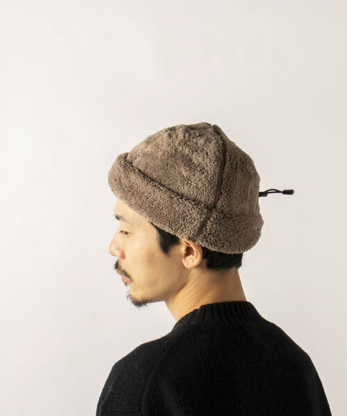 halo commodity(ハロ コモディティー)の「【halo Commodity/ハロ コモディティー】Kuna Fleece Cap フリースキャップ(ニットキャップ/ビーニー・メンズ・アイボリー/ブラック/モカ・FREE)」の6枚目の写真