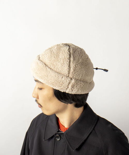 halo commodity(ハロ コモディティー)の「【halo Commodity/ハロ コモディティー】Kuna Fleece Cap フリースキャップ(ニットキャップ/ビーニー・メンズ・アイボリー/ブラック/モカ・FREE)」の10枚目の写真