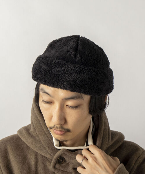 halo commodity(ハロ コモディティー)の「【halo Commodity/ハロ コモディティー】Kuna Fleece Cap フリースキャップ(ニットキャップ/ビーニー・メンズ・アイボリー/ブラック/モカ・FREE)」の11枚目の写真