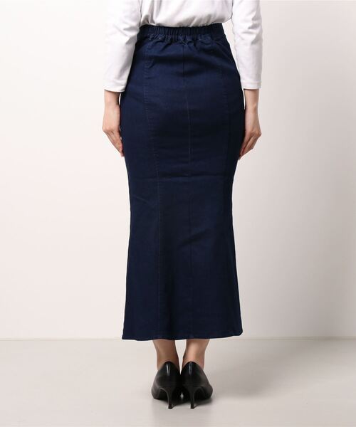 CECIL McBEE(セシルマクビー)の「デニムマーメイドスカート(デニムスカート・レディース・インディゴブルー・MEDIUM)」の2枚目の写真