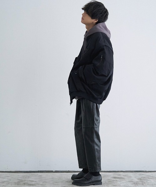 LIDNM（リドム）の「LEATHER STRAIGHT TROUSERS（その他パンツ）」 - WEAR