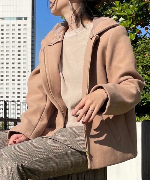 DRESKIP（ドレスキップ）の「◆ウール調2WAYジャケット（その他アウター・レディース・ブラック/ライトブルー/キャメル・04/03/02）」の18枚目の写真