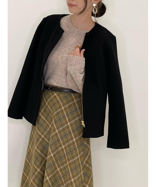 DRESKIP（ドレスキップ）の「◆ウール調2WAYジャケット（その他アウター・レディース・ブラック/ライトブルー/キャメル・04/03/02）」の8枚目の写真