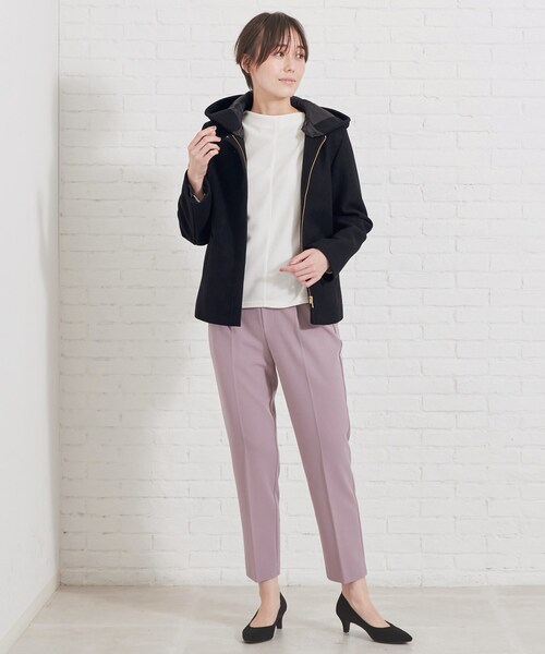 DRESKIP（ドレスキップ）の「◆ウール調2WAYジャケット（その他アウター・レディース・ブラック/ライトブルー/キャメル・04/03/02）」の4枚目の写真