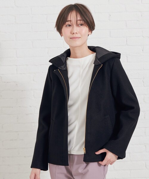 DRESKIP（ドレスキップ）の「◆ウール調2WAYジャケット（その他アウター・レディース・ブラック/ライトブルー/キャメル・04/03/02）」の19枚目の写真