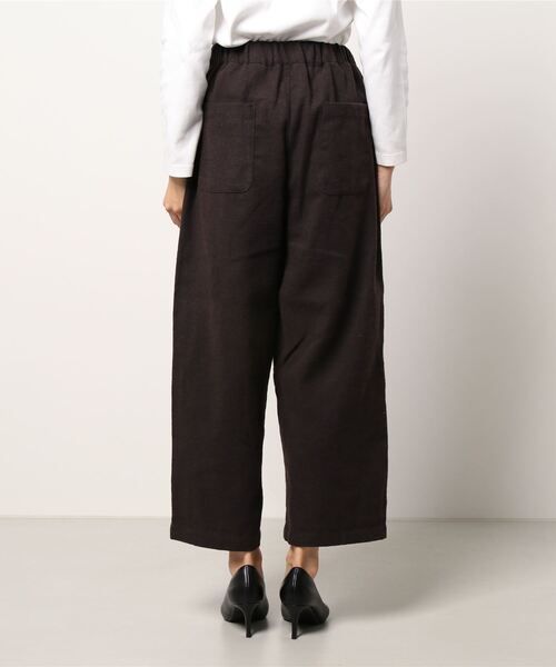 Samansa Mos2（サマンサ モスモス）の「柄アソートゆるストレートパンツ（その他パンツ・レディース・チャコール/グレー/ベージュ/キナリ・ﾌﾘ-）」の6枚目の写真