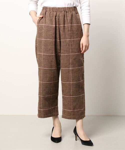 Samansa Mos2（サマンサ モスモス）の「柄アソートゆるストレートパンツ（その他パンツ・レディース・チャコール/グレー/ベージュ/キナリ・ﾌﾘ-）」の8枚目の写真