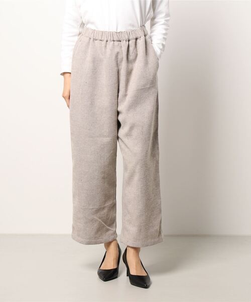 Samansa Mos2（サマンサ モスモス）の「柄アソートゆるストレートパンツ（その他パンツ・レディース・チャコール/グレー/ベージュ/キナリ・ﾌﾘ-）」の7枚目の写真