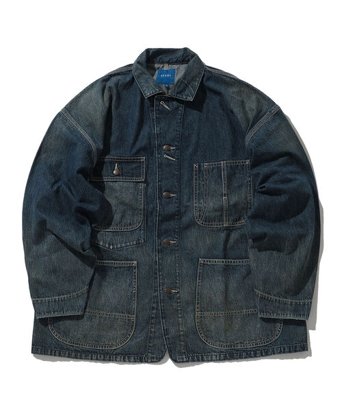 BEAMS(ビームス)の「BEAMS / ルーズ デニム カバーオール(デニムジャケット・メンズ・インディゴブルー・SMALL/MEDIUM/LARGE/X-LARGE)」の12枚目の写真