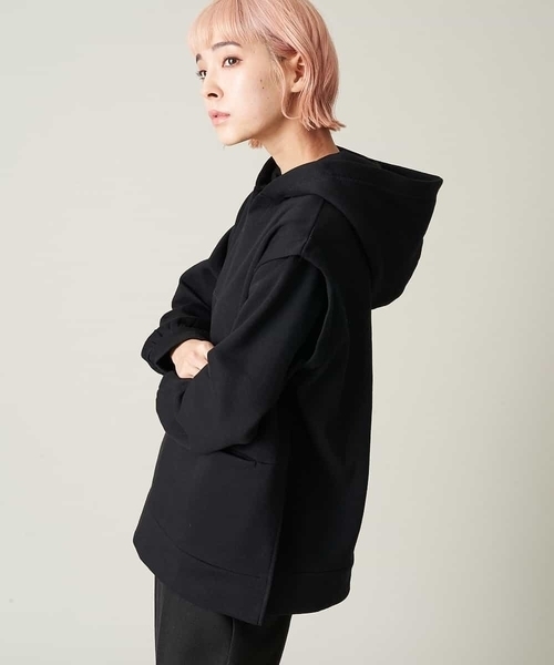 A de a.v.v（アードアー・ヴェ・ヴェ）の「［SET UP対応］裏起毛前ポケット付きパーカー（パーカー・レディース・ブラウン/ブラック・36/38）」の9枚目の写真