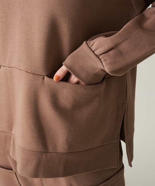 A de a.v.v（アードアー・ヴェ・ヴェ）の「［SET UP対応］裏起毛前ポケット付きパーカー（パーカー・レディース・ブラウン/ブラック・36/38）」の15枚目の写真