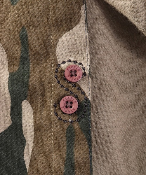 staple（ステイプル）の「【STAPLE】迷彩オーバーシャツ（シャツ/ブラウス・メンズ・ネイビー/オリーブ・2XL/L/M/XL）」の11枚目の写真