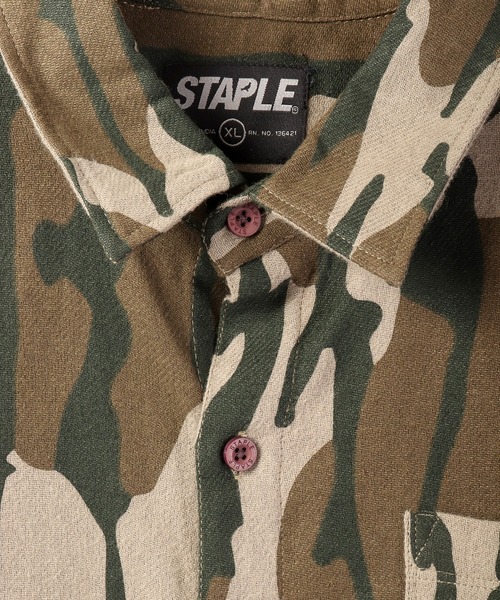 staple（ステイプル）の「【STAPLE】迷彩オーバーシャツ（シャツ/ブラウス・メンズ・ネイビー/オリーブ・2XL/L/M/XL）」の6枚目の写真