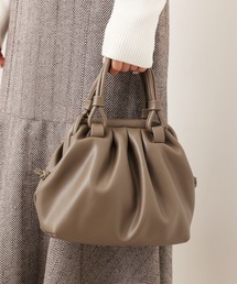 one after another NICE CLAUP | フェイクレザーガマ口ショルダーバック(ショルダーバッグ)