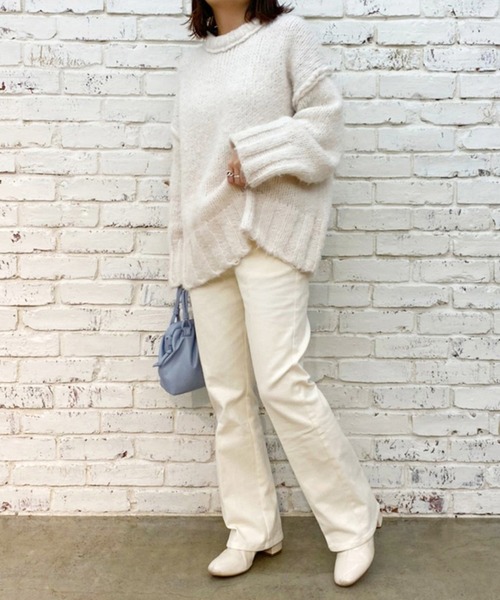 one after another NICE CLAUP（ワンアフターアナザーナイスクラップ）の「フェイクレザーガマ口ショルダーバック（ショルダーバッグ・レディース・ブラウン/サックスブルー/アイボリー・FREE）」の7枚目の写真