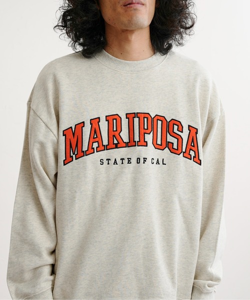 CPCM（シーピーシーエム）の「アップリケ刺繍裏毛クルースウェット（スウェット・メンズ・チャコールグレー/オフホワイト/ブルー/グリーン・MEDIUM/LARGE）」の6枚目の写真