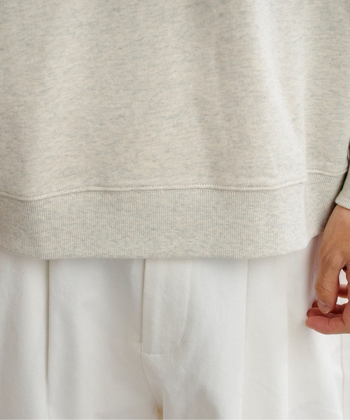 CPCM（シーピーシーエム）の「アップリケ刺繍裏毛クルースウェット（スウェット・メンズ・チャコールグレー/オフホワイト/ブルー/グリーン・MEDIUM/LARGE）」の7枚目の写真