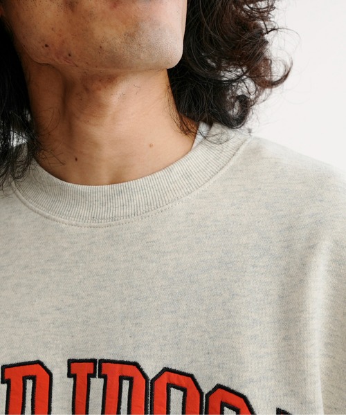 CPCM（シーピーシーエム）の「アップリケ刺繍裏毛クルースウェット（スウェット・メンズ・チャコールグレー/オフホワイト/ブルー/グリーン・MEDIUM/LARGE）」の8枚目の写真