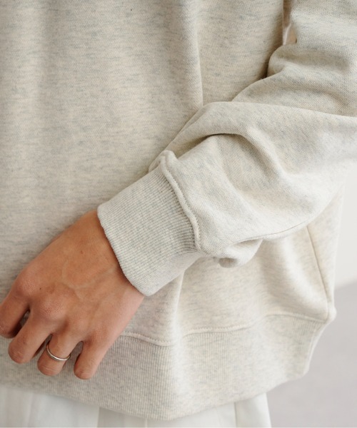 CPCM（シーピーシーエム）の「アップリケ刺繍裏毛クルースウェット（スウェット・メンズ・チャコールグレー/オフホワイト/ブルー/グリーン・MEDIUM/LARGE）」の9枚目の写真