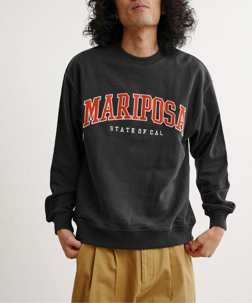 CPCM（シーピーシーエム）の「アップリケ刺繍裏毛クルースウェット（スウェット・メンズ・チャコールグレー/オフホワイト/ブルー/グリーン・MEDIUM/LARGE）」の19枚目の写真