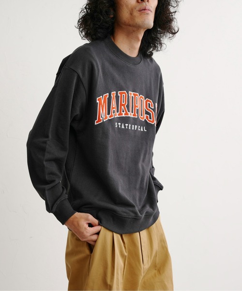 CPCM（シーピーシーエム）の「アップリケ刺繍裏毛クルースウェット（スウェット・メンズ・チャコールグレー/オフホワイト/ブルー/グリーン・MEDIUM/LARGE）」の20枚目の写真